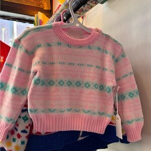 Vintage acrylic pastel knit sweater